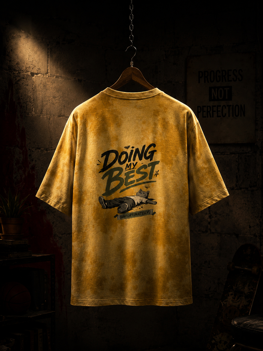 Doing my Best Unfortunately | Unisex Tie Dye Oversized T-Shirt | DC Culture