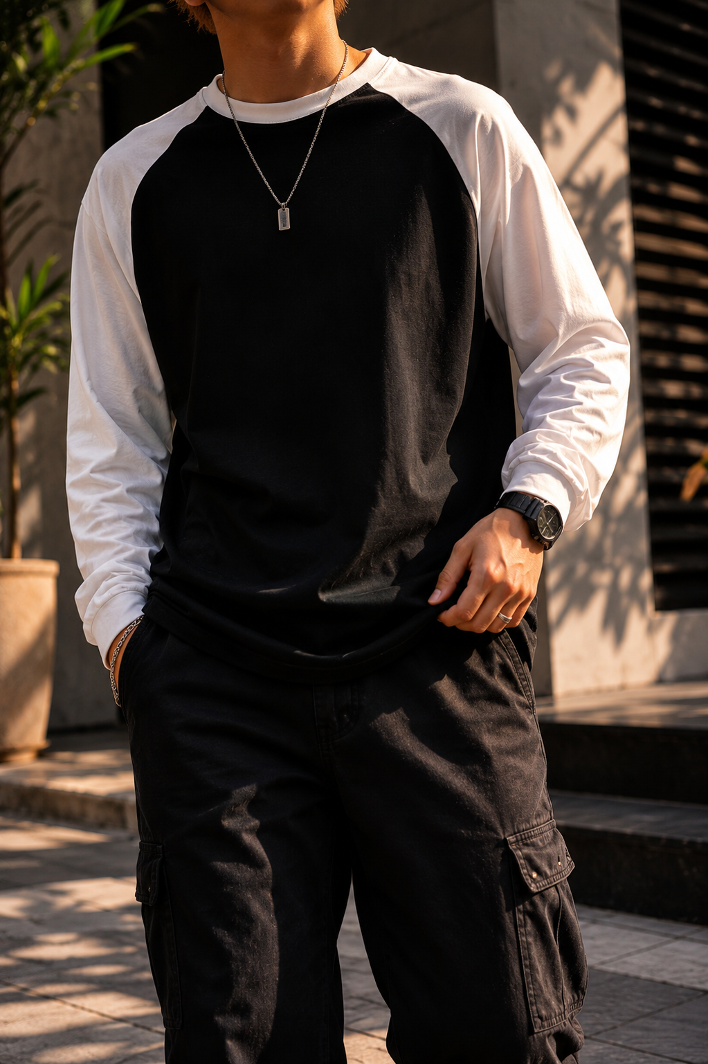 Sober | Black White Unisex Raglan T-Shirt | DC Culture