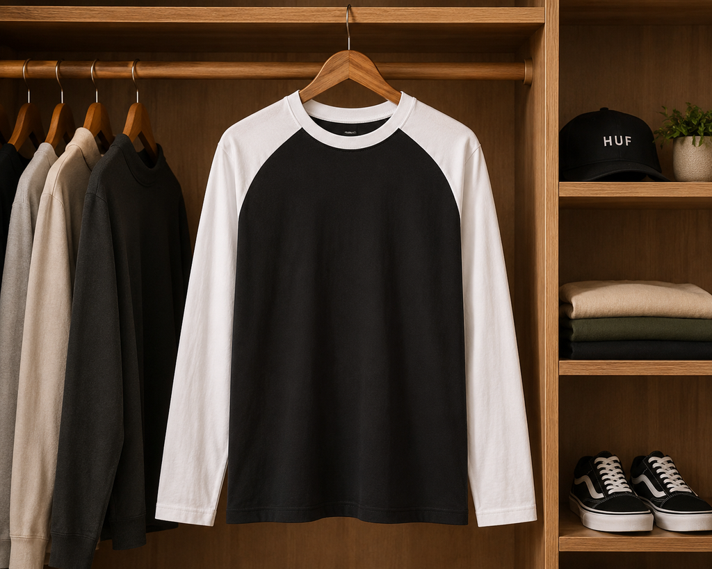 Sober | Black White Unisex Raglan T-Shirt | DC Culture