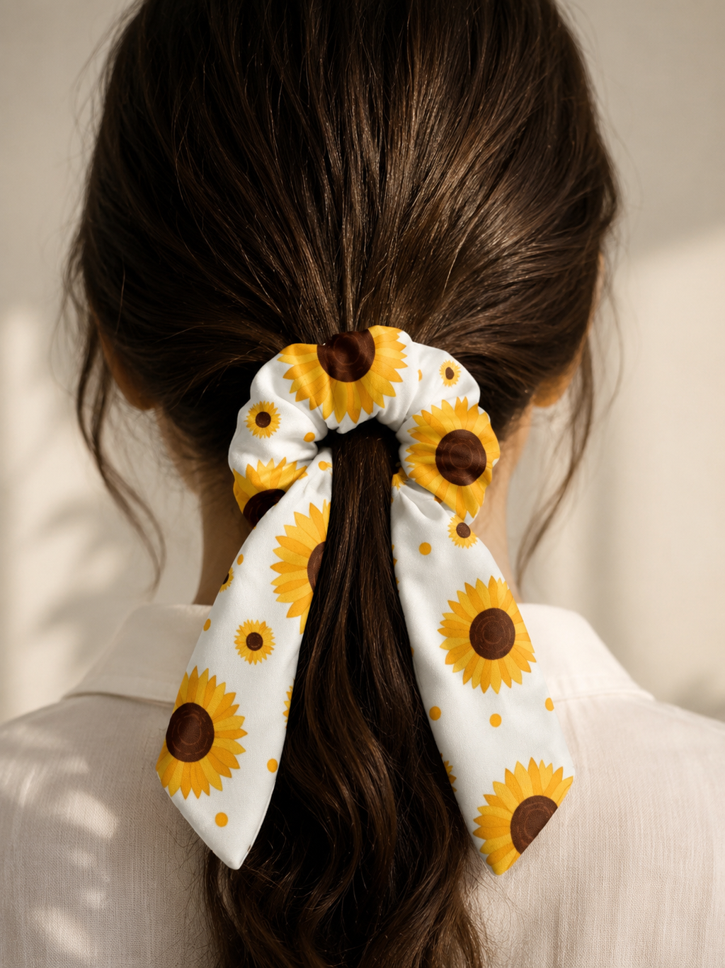 Sunflower Bow Scrunchies | DC Culture