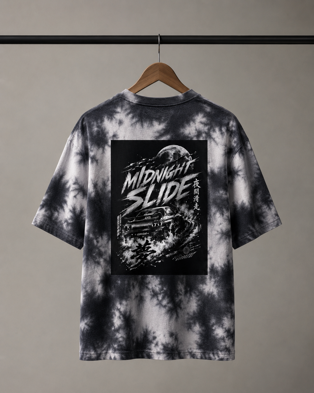 Midnight Slide | Unisex Tie Dye Oversized T-Shirt |  DC Culture