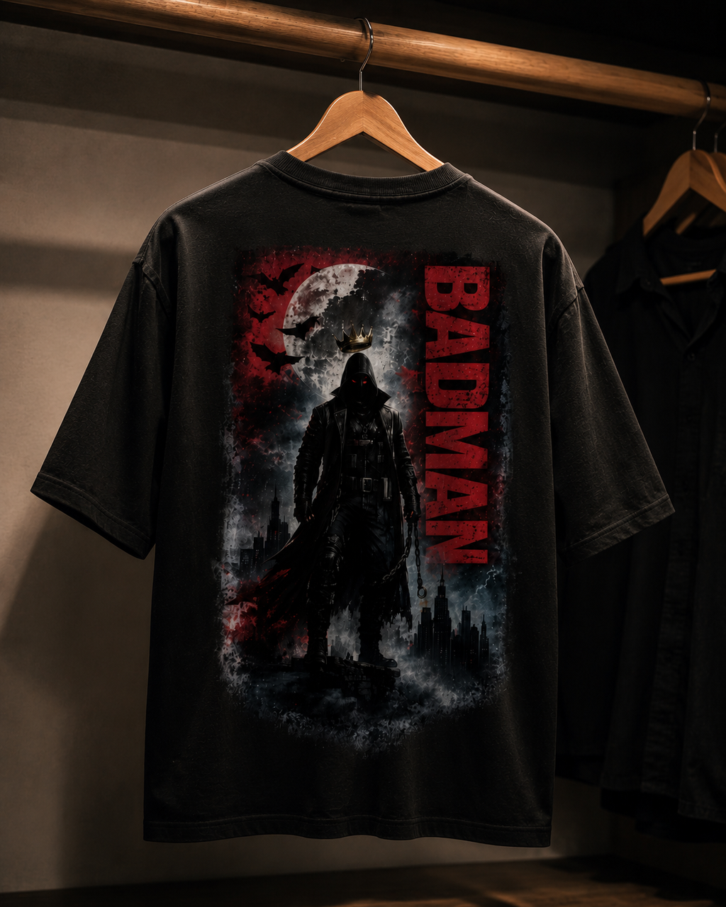 Badman | Unisex Terry Oversized Tee | DC Culture