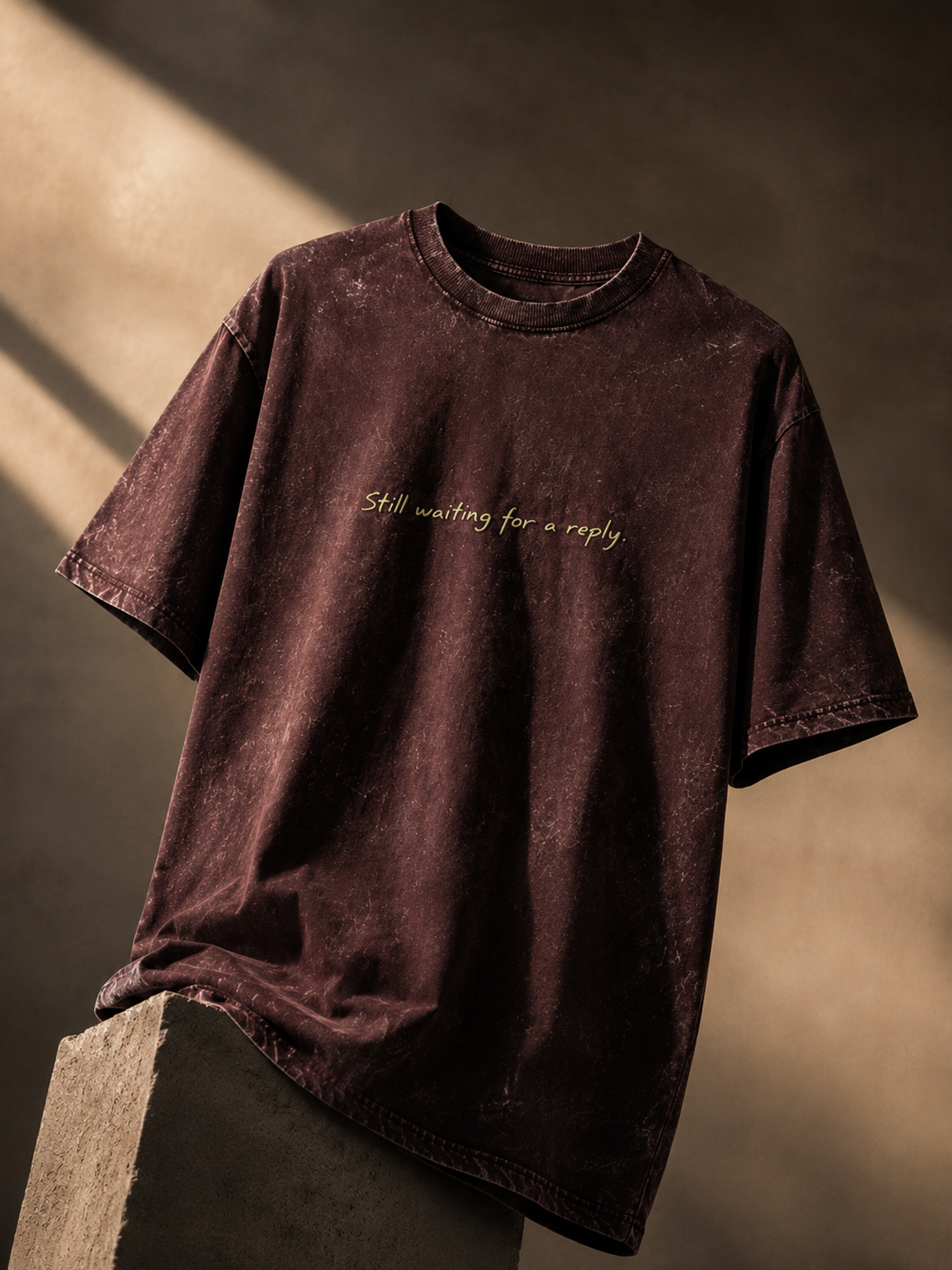 Still waiting for a reply | Unisex Acid Washed Oversized Tee | DC Culture