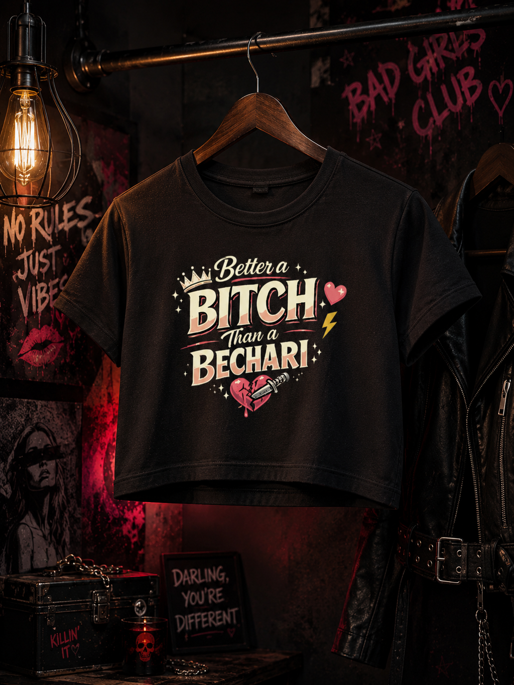 Better a Bitch then a Bechari | Baby Tee | DC Culture