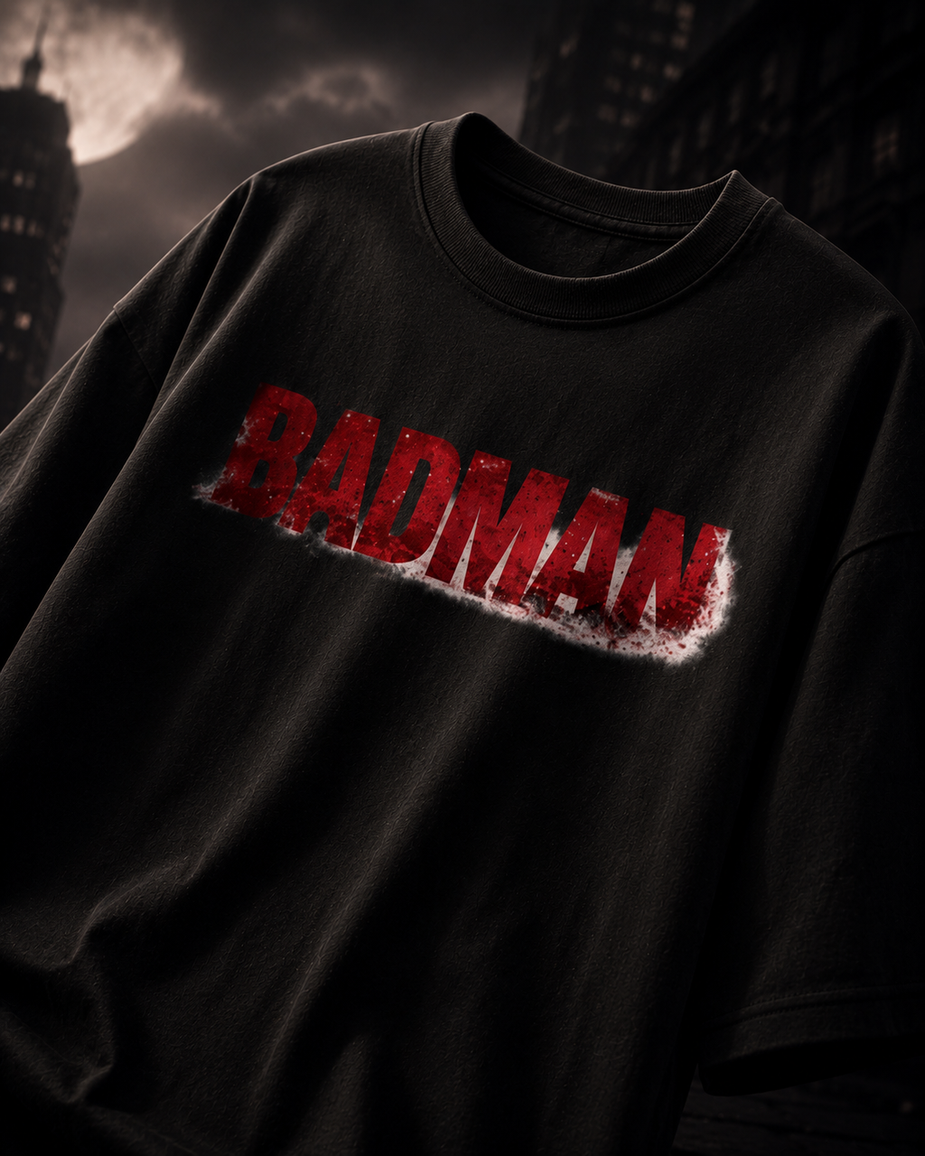 Badman | Unisex Terry Oversized Tee | DC Culture