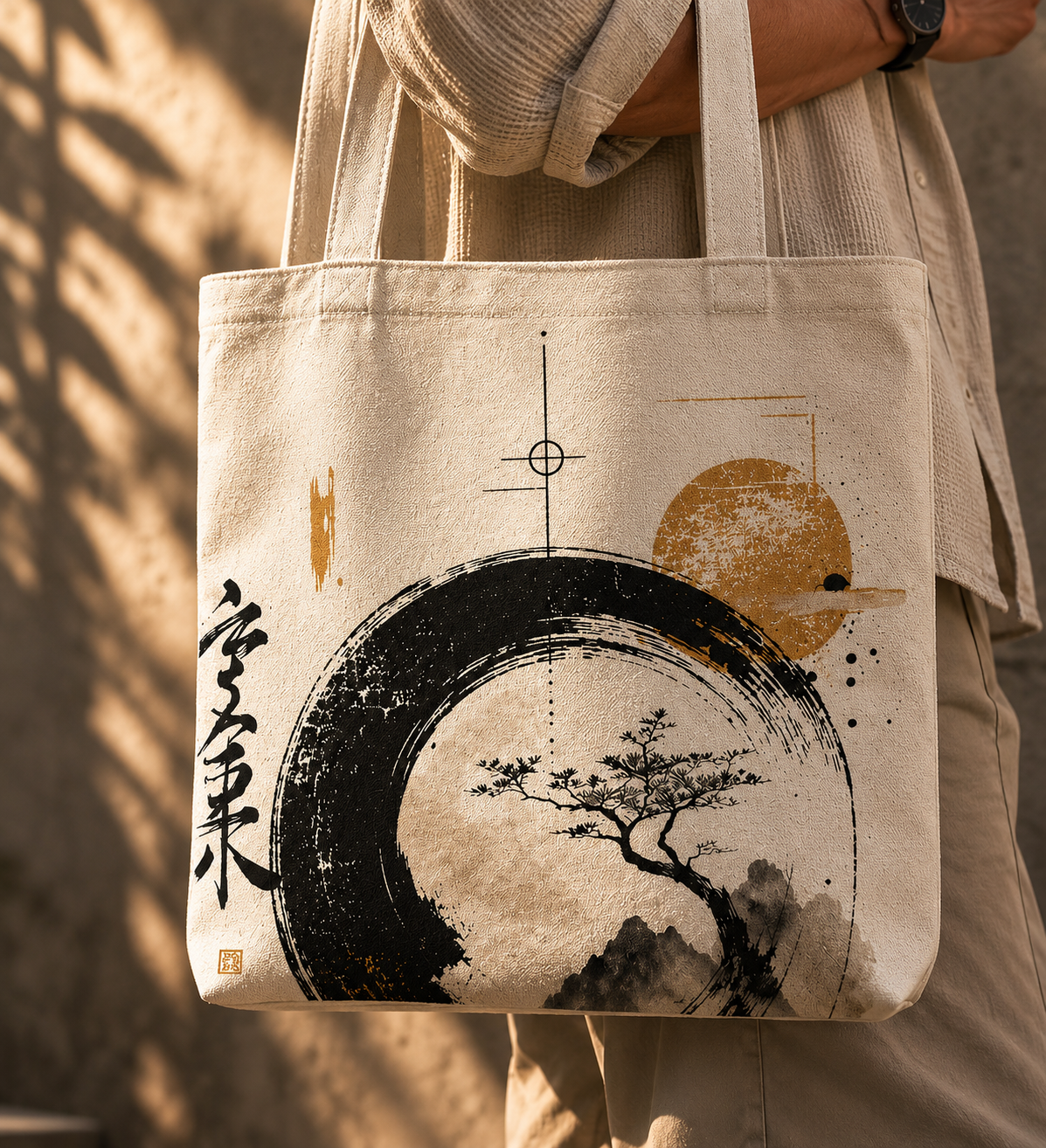 Japanese Wabi Sabi Art | Unisex AOP Large Totebag | DC Culture