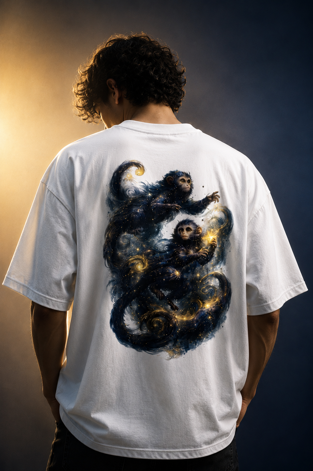 Monk-ey | Unisex Terry Oversized Tee | DC Culture