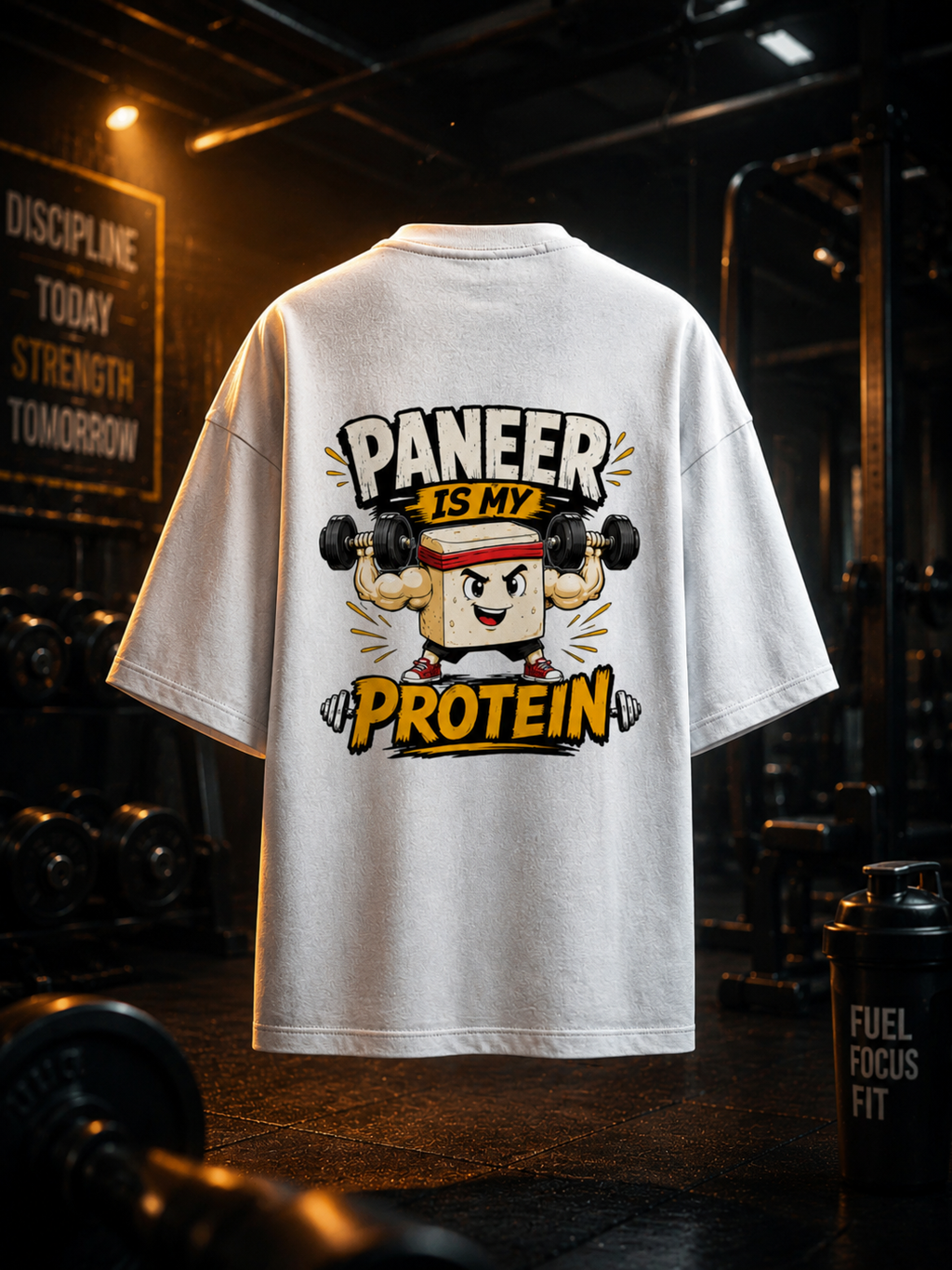 Paneer Is my Protein Tee | Unisex Terry Oversized T-shirt | DC Culture