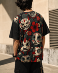 Japanese Mask | Unisex AOP Oversized Tee | DC Culture