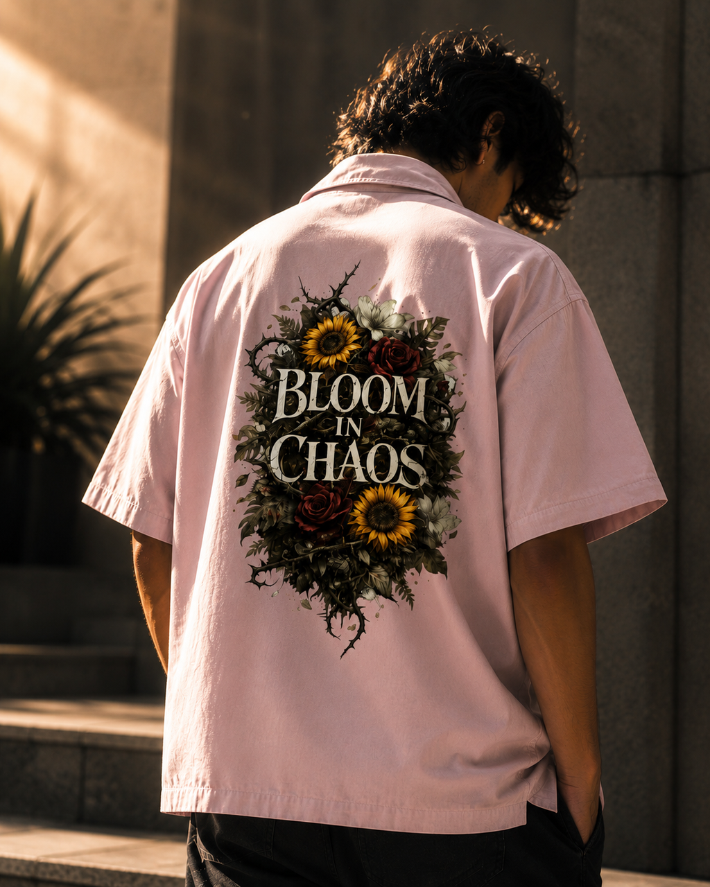 Bloom in Chaos | Unisex Oversized Shirt | DC Culture