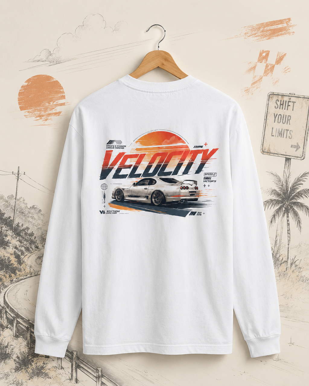 Velocity | Men's Full Sleeve T-Shirt | DC Culture
