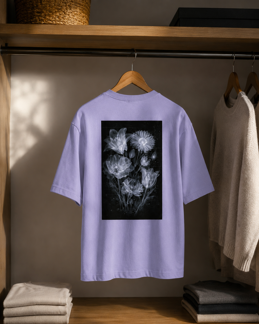 Lavender Night Bloom | Unisex Oversized Standard T-Shirt | DC Culture