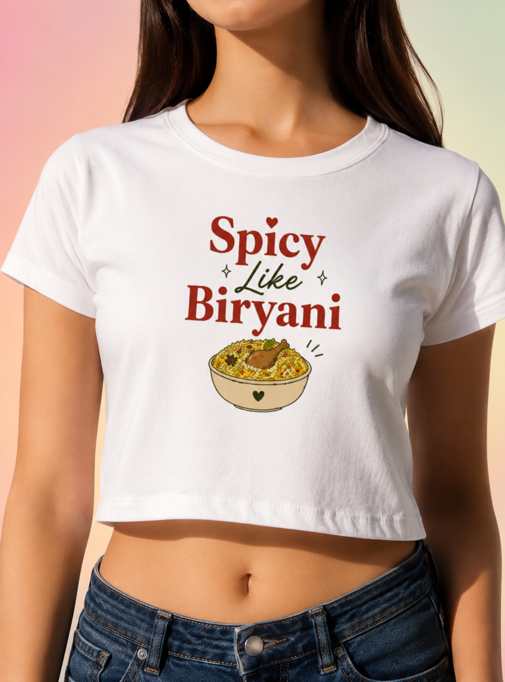 Spicy like Biryani | Crop Top | DC Culture