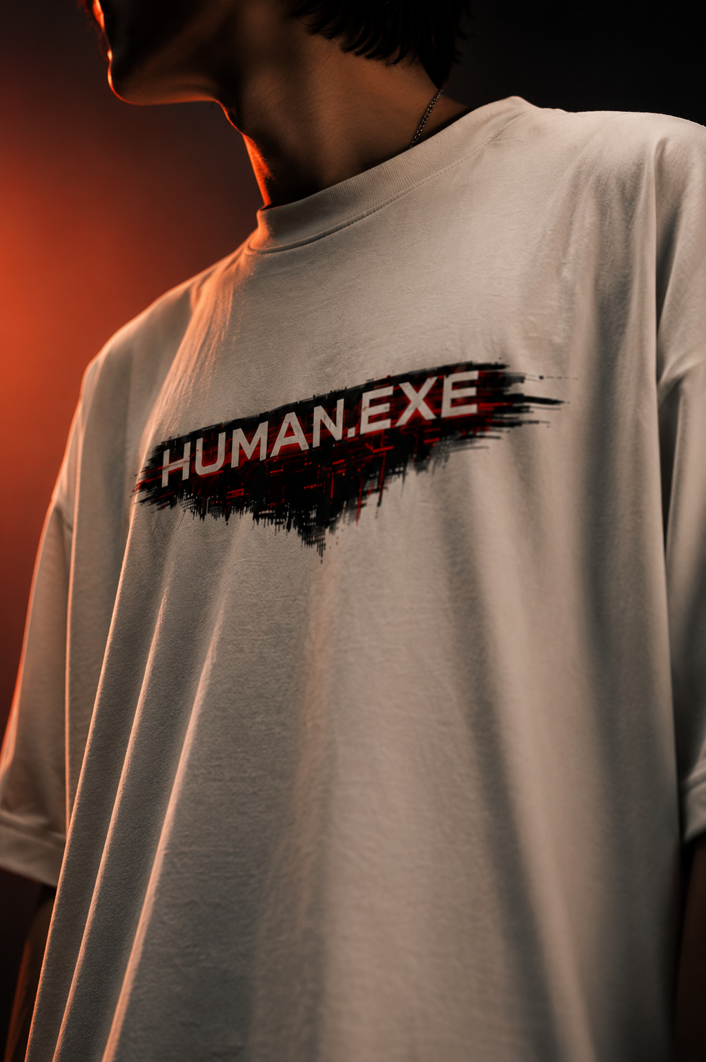 Human.EXE | Unisex Terry Oversized Tee | DC Culture