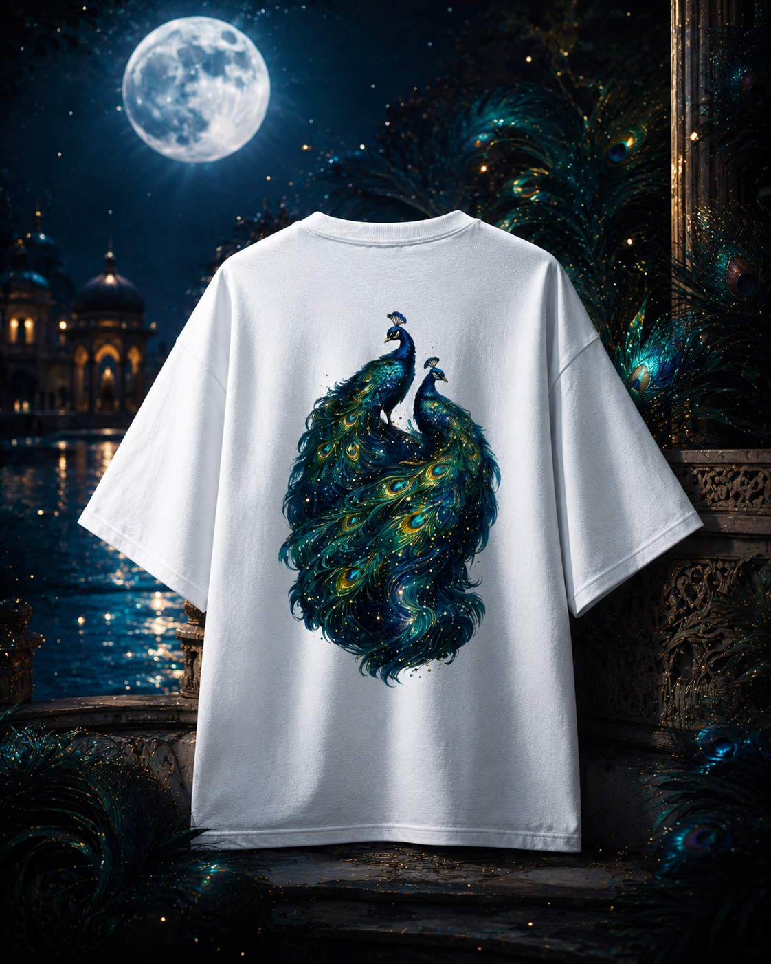 Peacock | Unisex Terry Oversized Tee | DC Culture